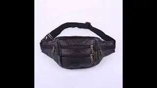 tas pinggang kulit impor bahan tebal