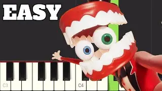 Digital Land - EASY Piano Tutorial - The Amazing Digital Circus Song
