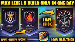 1 din me guild max kaise kare | Free fire guild level 6 in one day | Max guild level in free fire