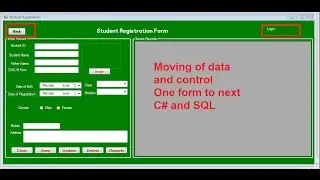 Moving Of Data And Controll One Form To Other