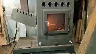 Новая горелка на пеллете из лузги подсолнечника.