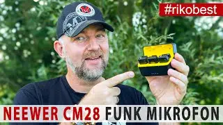 Günstiges Funk Lavalier Mikrofon System Neewer CM28 Mit Ladebox im Praxistest.