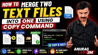 How to Merge Two Text Files into One Using the Copy Command
