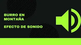 Burro en montaña: efecto de sonido