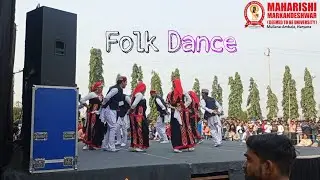 Himachli Folk Dance Performance at Maharishi Markandeshwar university, Mullana।।