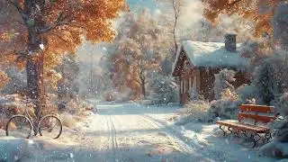 Snowy Night Serenity: Gentle Snowfall, Whispering Winds & Cozy Ambience for Deep Relaxation & Sleep