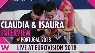 Cláudia Pascoal & Isaura (Portugal) interview @ Eurovision 2018 | wiwibloggs