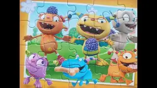 Henry Hugglemonster, Denzel Dugglemonster And Others In A Colourful 20 Piece Jigsaw Puzzle