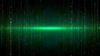 4K 1000 min  Green Matrix Glowing Motion Background 2160p Efect