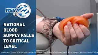 National blood supply falls to critical levels