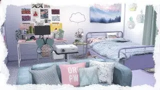 A PRETTY PASTEL BEDROOM || The Sims 4: Speed Build // CC //