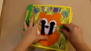 Развивающая книжка из фетра для Лизы