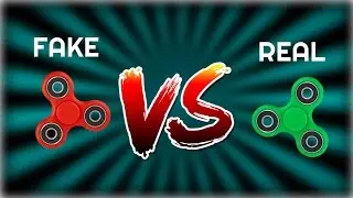 Real Fidget Spinner Vs Fake Fidget spinner!!