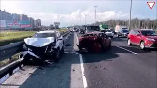 Подборка Аварий и ДТП на видеорегистратор. Мгновенная карма. Дураки на дороге. Бабы за рулем!
