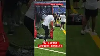 CJ Stroud Pregame Routine! #texans #houstontexans #nflupdates #sports #nfl #nflnews #cjstroud