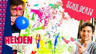 ✎ Schilder een kunstwerk met Sieg en Nico | Helden DIY