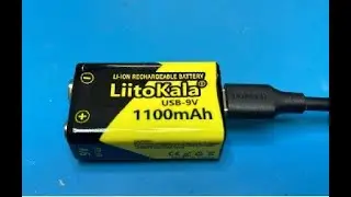 9V lithium rechargeable Litokala battery