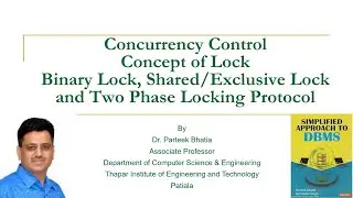 Concept of Lock, Binary Lock, Shared/Exclusive Lock and Two Phase Locking Protocol | DBMS