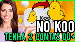 Como criar uma conta extra no app koo (fim do twitter )