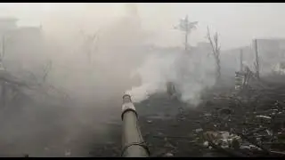 Танковый бой от первого лица. Tank battle from the first person.