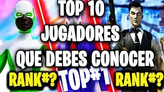 🎬TOP|10 JUGADORES COMPETITIVOS QUE DEBES CONOCER EN FORTNITE🎬