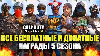 Скины за Рейтинг, Вход, Сезонные, Боевой Пропуск, в Ящиках и Рулетках 5 Сезона Call of Duty mobile