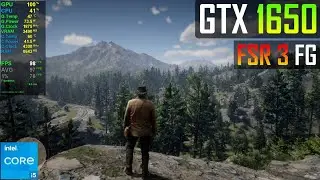 Red Dead Redemption 2 on GTX 1650 - FSR 3 Frame Generation MOD