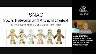 Social Networks and Archival Context (SNAC) at National Archives