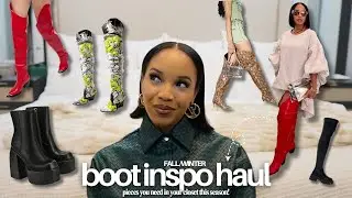Style Inspo: Fall/Winter Boot Haul! "Thick Thighs Approved"✅ How To Style + Affordable | Vlogtober