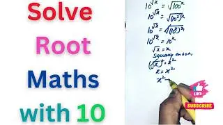 Math Olympiad | Nice Math Olympiad Problem | Square root with 10 in the exponent | Radical Equation