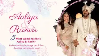 Make Your Wedding Memorable with Our Reel Template || Download 5 Wedding Reels || AE Template
