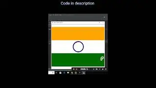 Indian Flag 🇮🇳in python Turtle// Python programming/