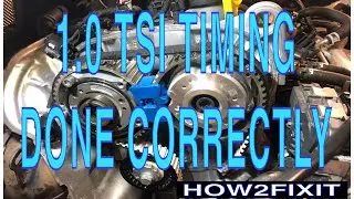 Timing the 1.0 tsi Engine correctly - using the the timing marks and locking pin kit.