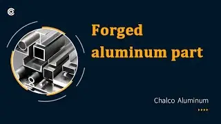 Forged aluminum part such as ring tube flange