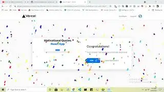 How to Deploy Motivational Quotes React Js App on Vercel for free |  Part - 2 | Swapnil Codes