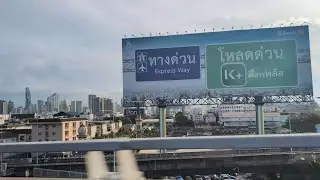 Bangkok Highway Drive: Skyscrapers & Skyline 🇹🇭