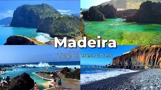 TOP 3 BEACHES on Madeira Island Portugal, Porto Moniz,Praia Formosa, Calheta Beach