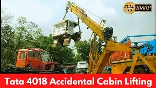 Truck Accidental | Accidental Truck Lift Up 2022 Tata 4018 Trailer Cabin
