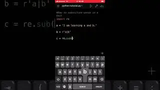 Python | How to substitute a letter in a text #code #coding #phython