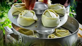 Manti. Dough for manti 