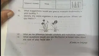 8th class biology sa1 question paper 2024 | sa1 biology question paper 8th | class 8th biology 2024
