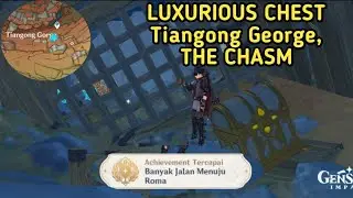Luxurious Chest Di Dalam Goa Tiangong George The Chasm, Ada Pintu Rahasia | Genshin Impact Guide