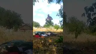 Двойное сальто вперёд на плоскости 🔥🤯 #shorts