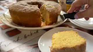 Bolo de Fubá com Leite de Coco em 5 minutos..