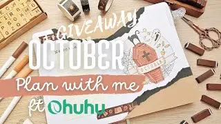 👻🦇 October 2023 - GIVEAWAY ft Ohuhu Maui - Spooky Bullet Journal Plan with me