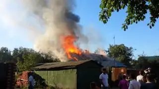 Пожар в Домодедово
