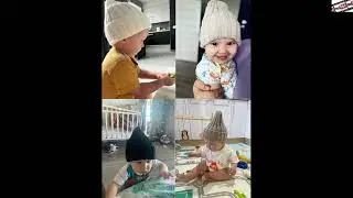 11 #цветов, #осенне-#зимняя #вязаная #детская #Шапка-#бини, #детская #шапка #для #младенцев, #новая