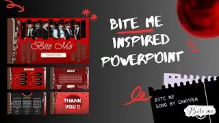 Bite Me - Enhypen Inspired Powerpoint Template | Free Download
