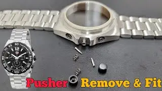 How To Remove and Fit TAG Heuer Screw Type Pusher Button