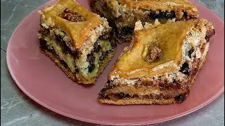 Пирог-пахлава из песочного теста
